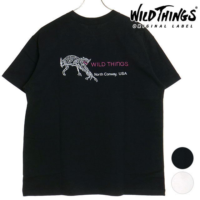 ワイルドシングス WILD THINGS メンズ ワイルドキャット Tシャツ [WT24043SK SS24] WILD CAT トップス 半袖 クルーネック 【メール便可】